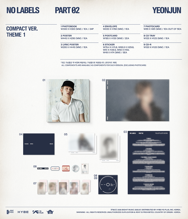 YEONJUN - 2nd Mini Ablum [NO LABELS:PART 02] (Compact Ver.) panel 2